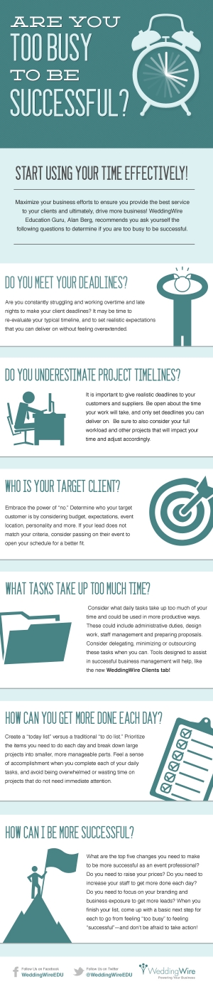 Are You Too Busy To Be Successful [infographic]