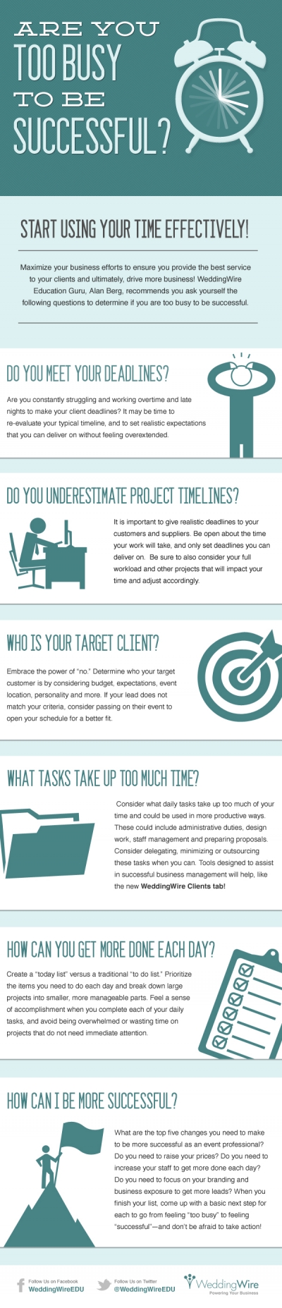 Are You Too Busy To Be Successful [infographic]