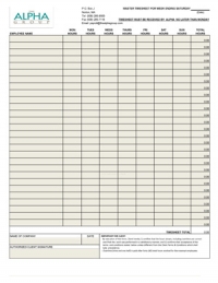 Master Timecard